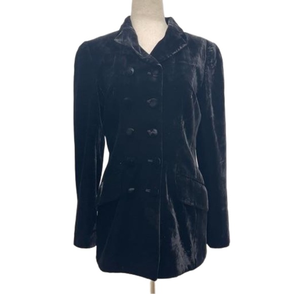 Rena Lange Jackets & Blazers - Rena Lange Velvet Black Blazer Size FR 34 US 4